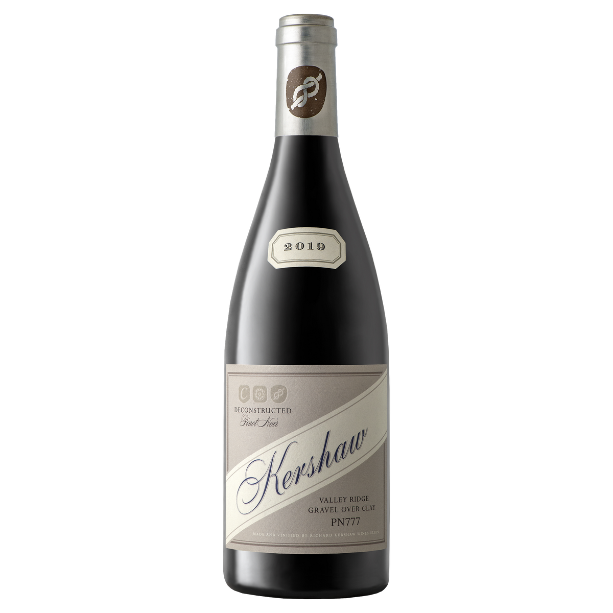 Kershaw Wines Elgin Deconstructed Valley Ridge Gravel Over Clay PN 777 Pinot Noir 2019