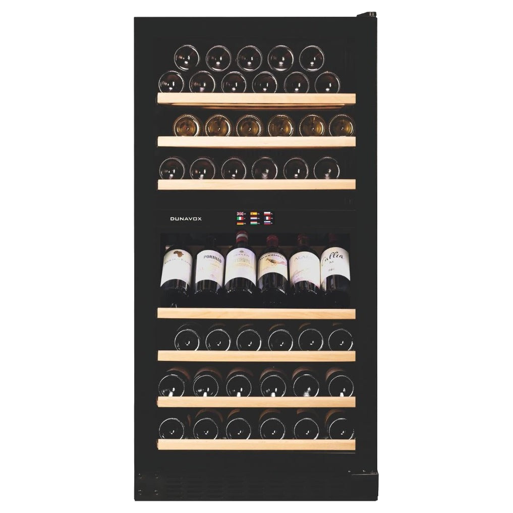 Dunavox Grande-94 Wijnkoelkast DX-94.270DBK | 94 flessen | 2 zones | greeploos