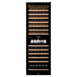 Dunavox Grande-166 Wijnkoelkast DX-166.428SDSK | 166 flessen | 2 zones | RVS