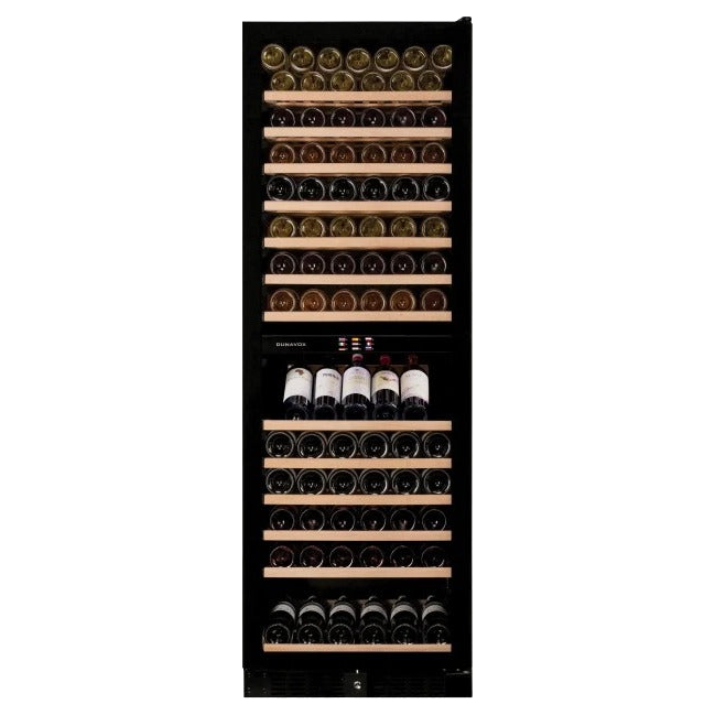 Dunavox Grande-166 Wijnkoelkast DX-166.428SDSK | 166 flessen | 2 zones | RVS