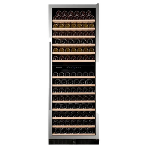 Dunavox Grande-181 Wijnkoelkast DX-181.490SDSK | 181 flessen | 2 zones | RVS