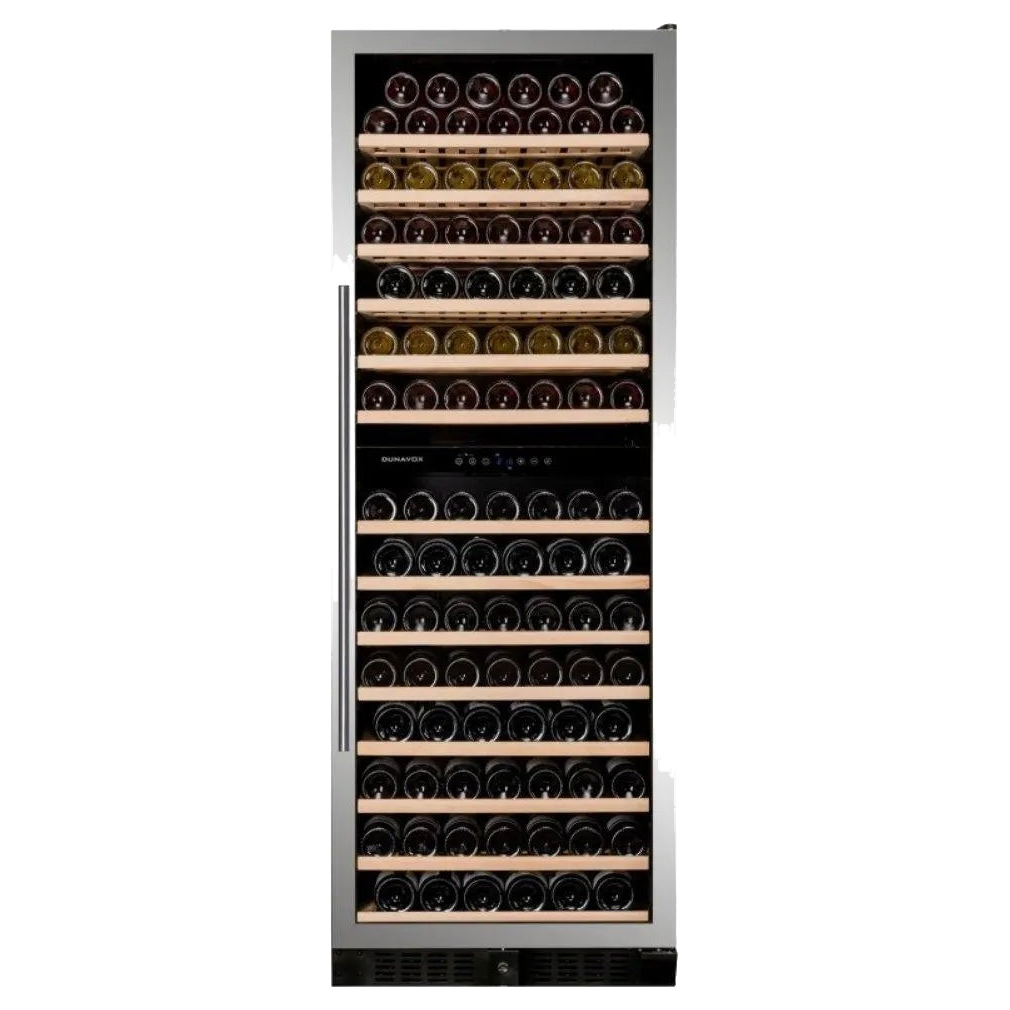 Dunavox Grande-181 Wijnkoelkast DX-181.490SDSK | 181 flessen | 2 zones | RVS