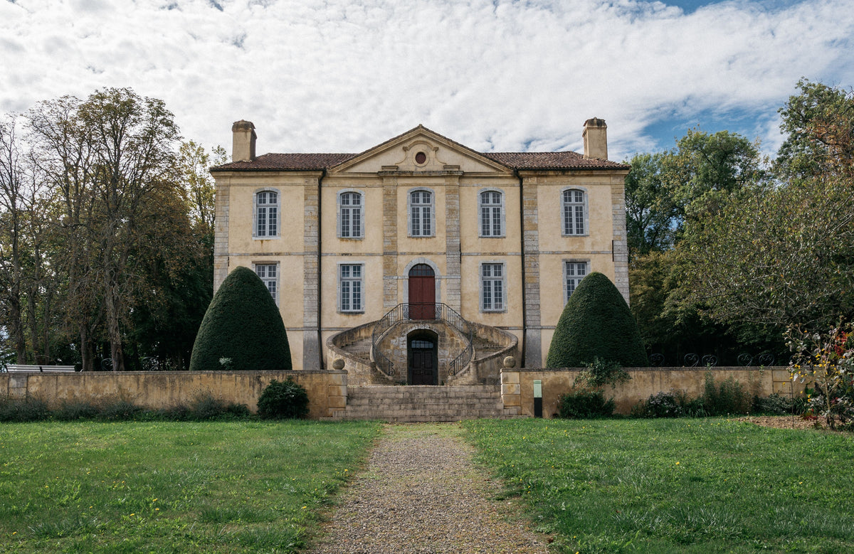 Uitzicht op het château