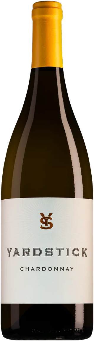 Oranje - Yardstick Chardonnay wijnfles