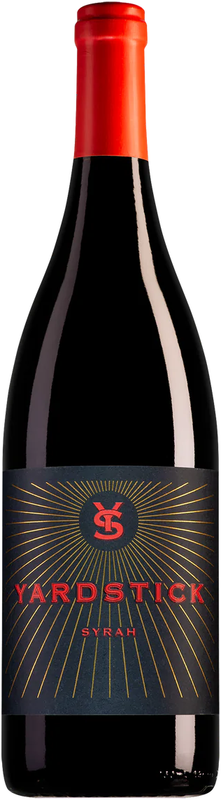 Oranje - Yardstick Syrah wijnfles