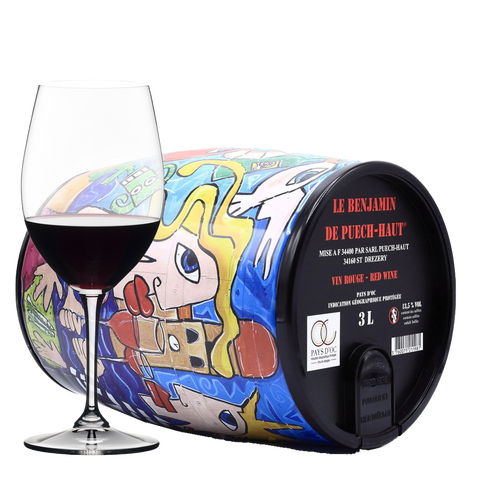 Château Puech-Haut Languedoc Le Benjamin Rouge BIB 3 liter