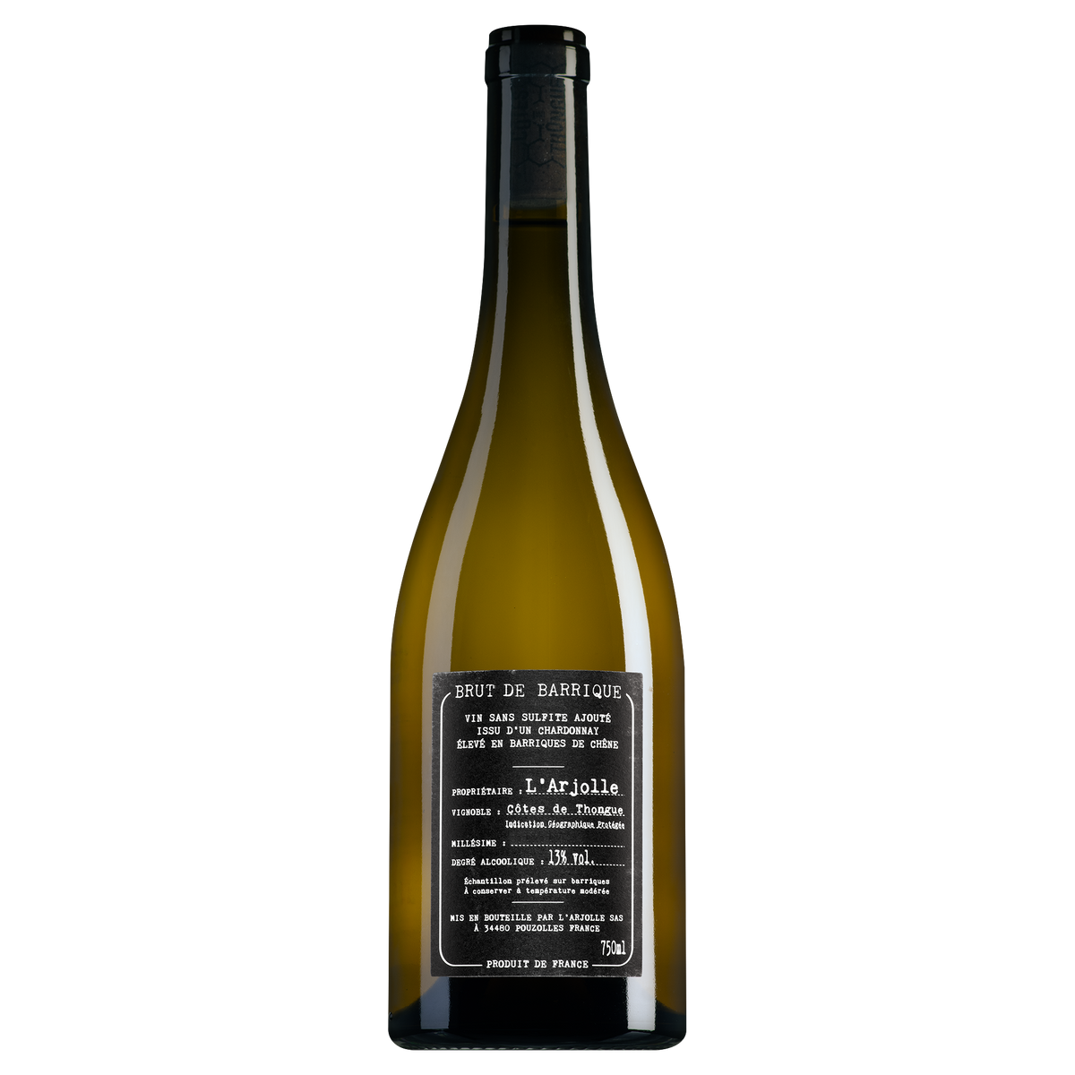 Domaine de l'Arjolle Côtes de Thongue Brut de Barrique Chardonnay