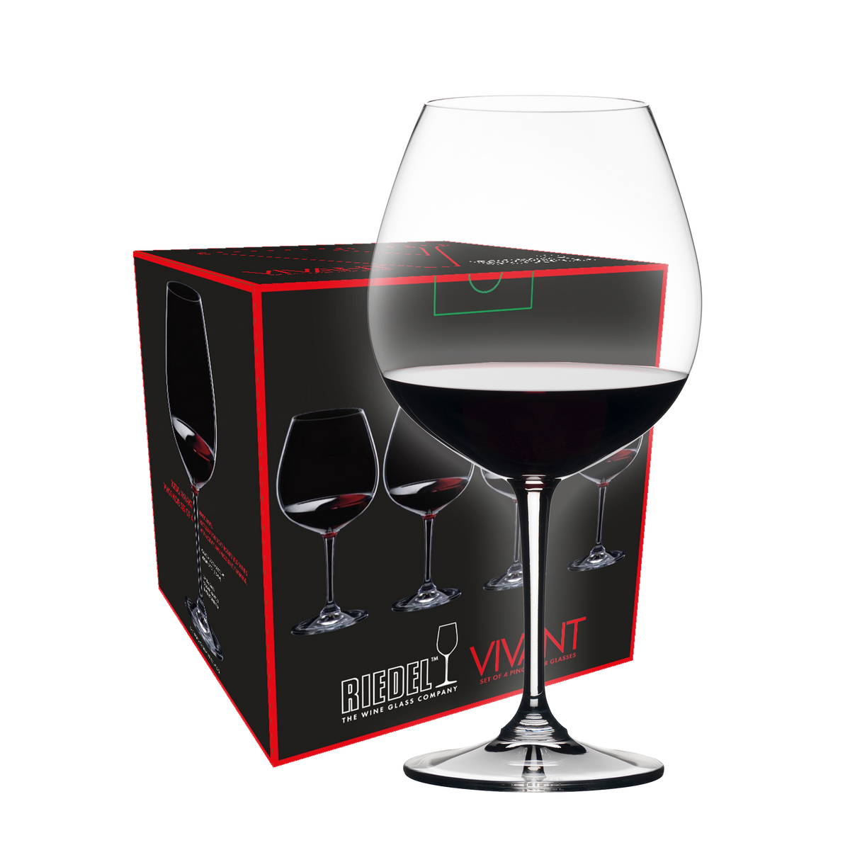 Riedel Vivant Pinot Noir wijnglas (set van 4 voor € 53,80)
