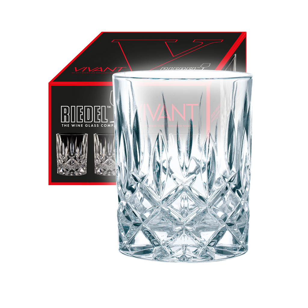Riedel Vivant Whiskyglas en waterglas (set van 4 voor € 53,80)