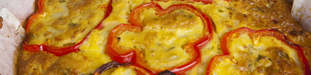 Bloemkooltaart met paprika