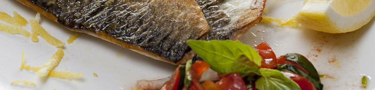 Makreel met couscous, tomaat en basilicum