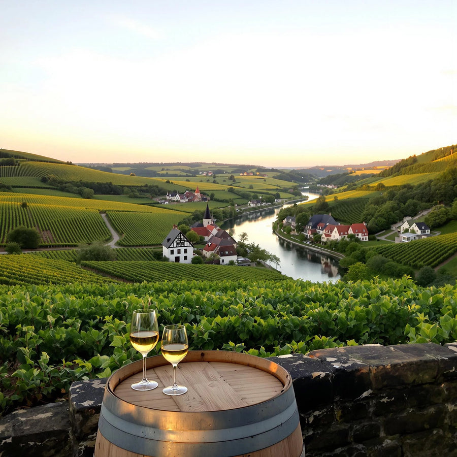 Duitse Riesling streek en landschap