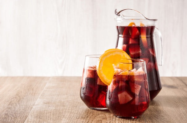 Sangria met vers fruit