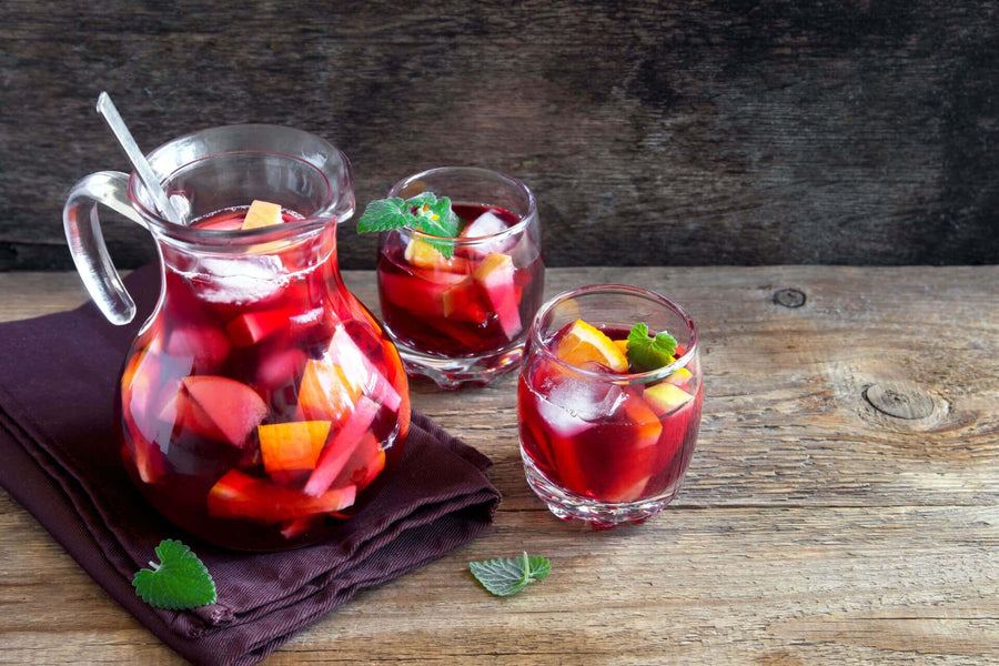 Sangria serveren op feest