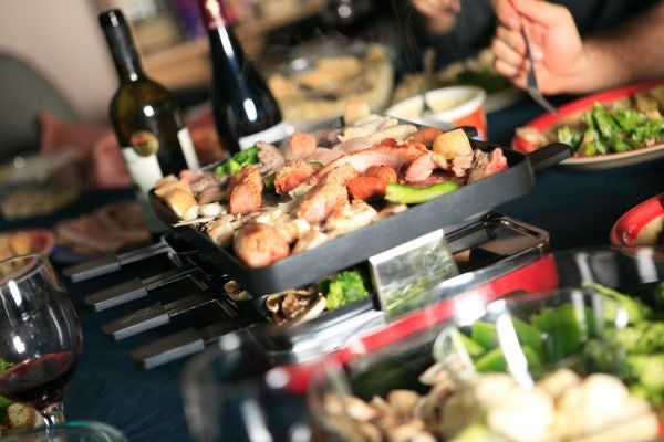 Gourmet tafel met wijn