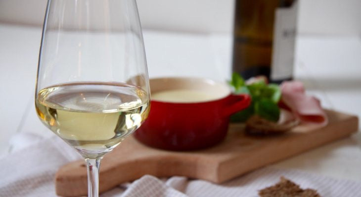 Kaasfondue op tafel