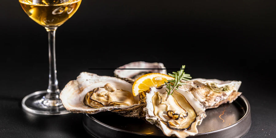 Verse oesters met citroen