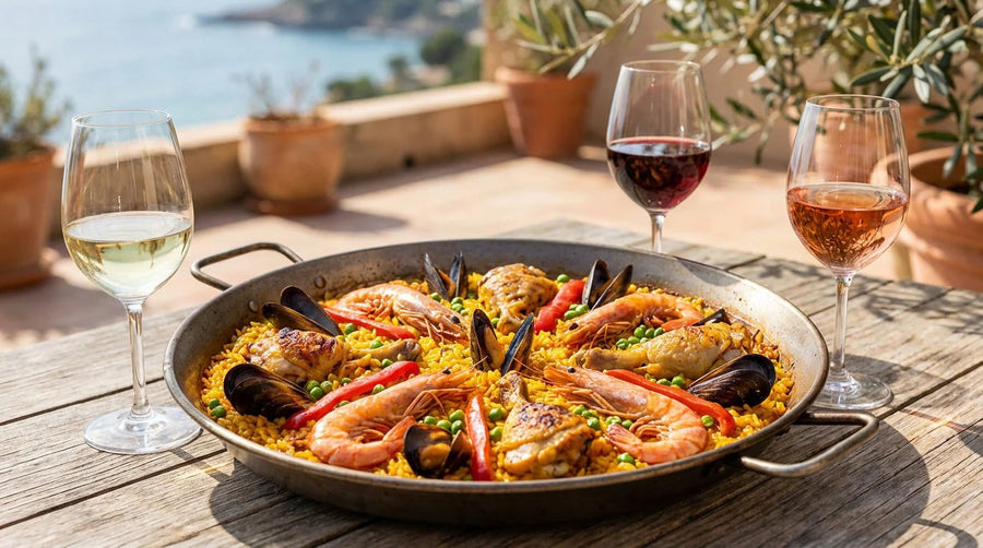 Paella met zeevruchten