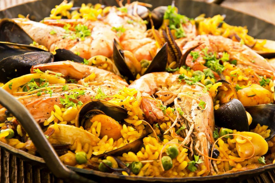 Paella in de pan