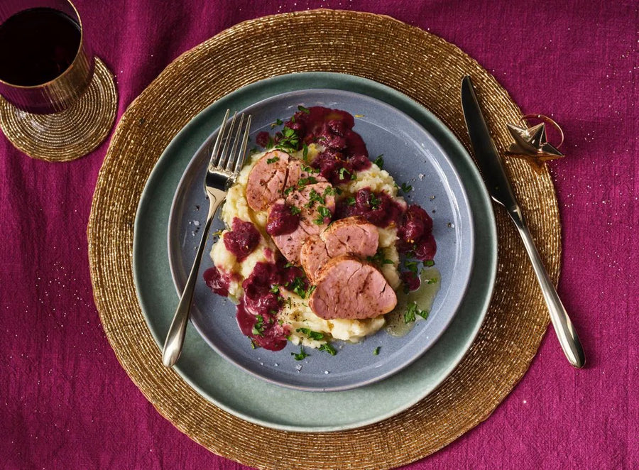 Varkensvlees met rijke saus