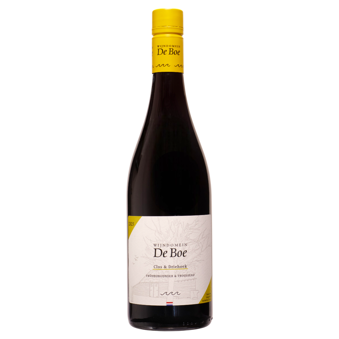 Wijndomein De Boe Zeeland Clos en Driehoek Frühburgunder-Trousseau 2025
