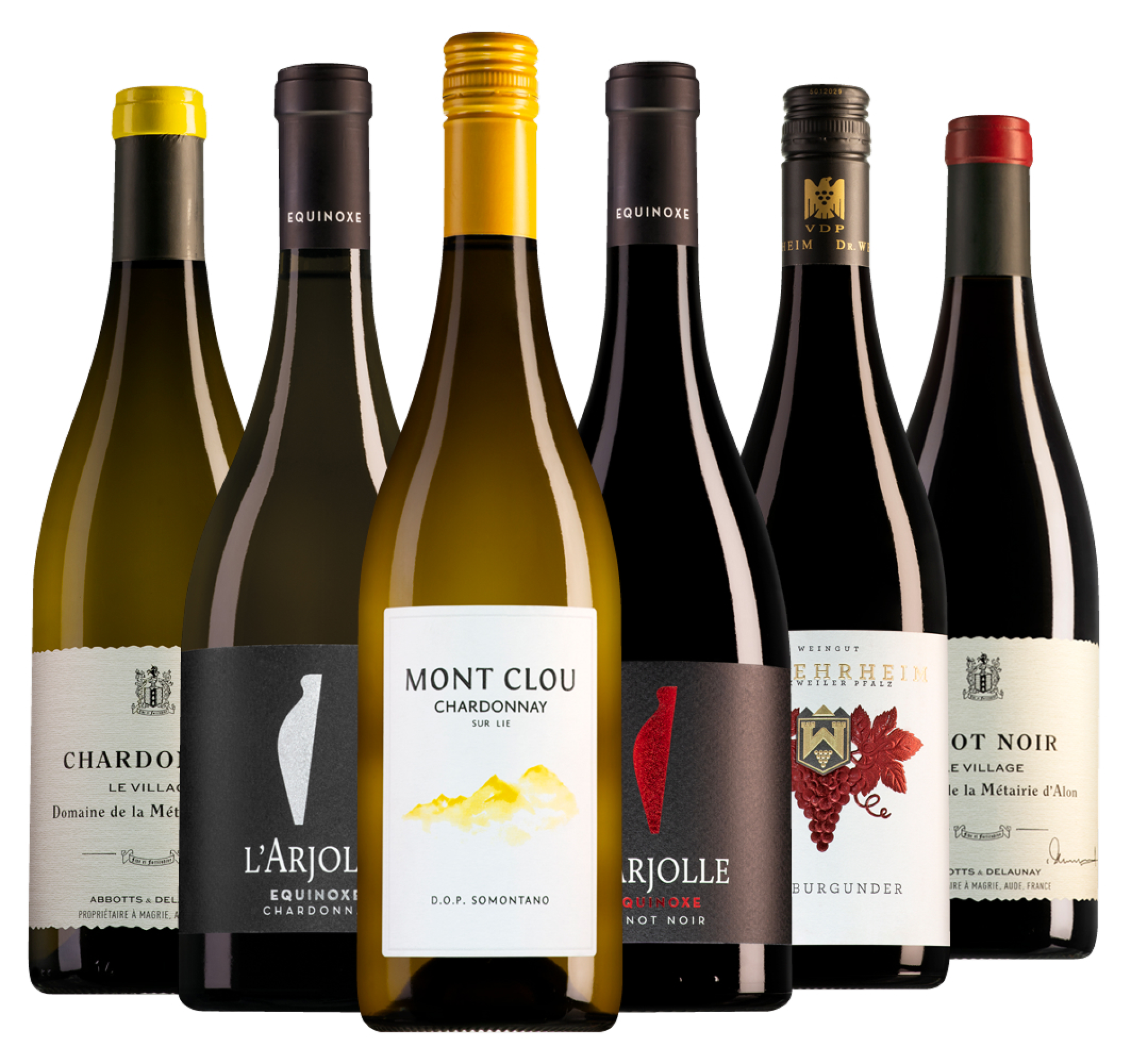 Wijnpakket Chardonnay & Pinot Noir februari (6 flessen)