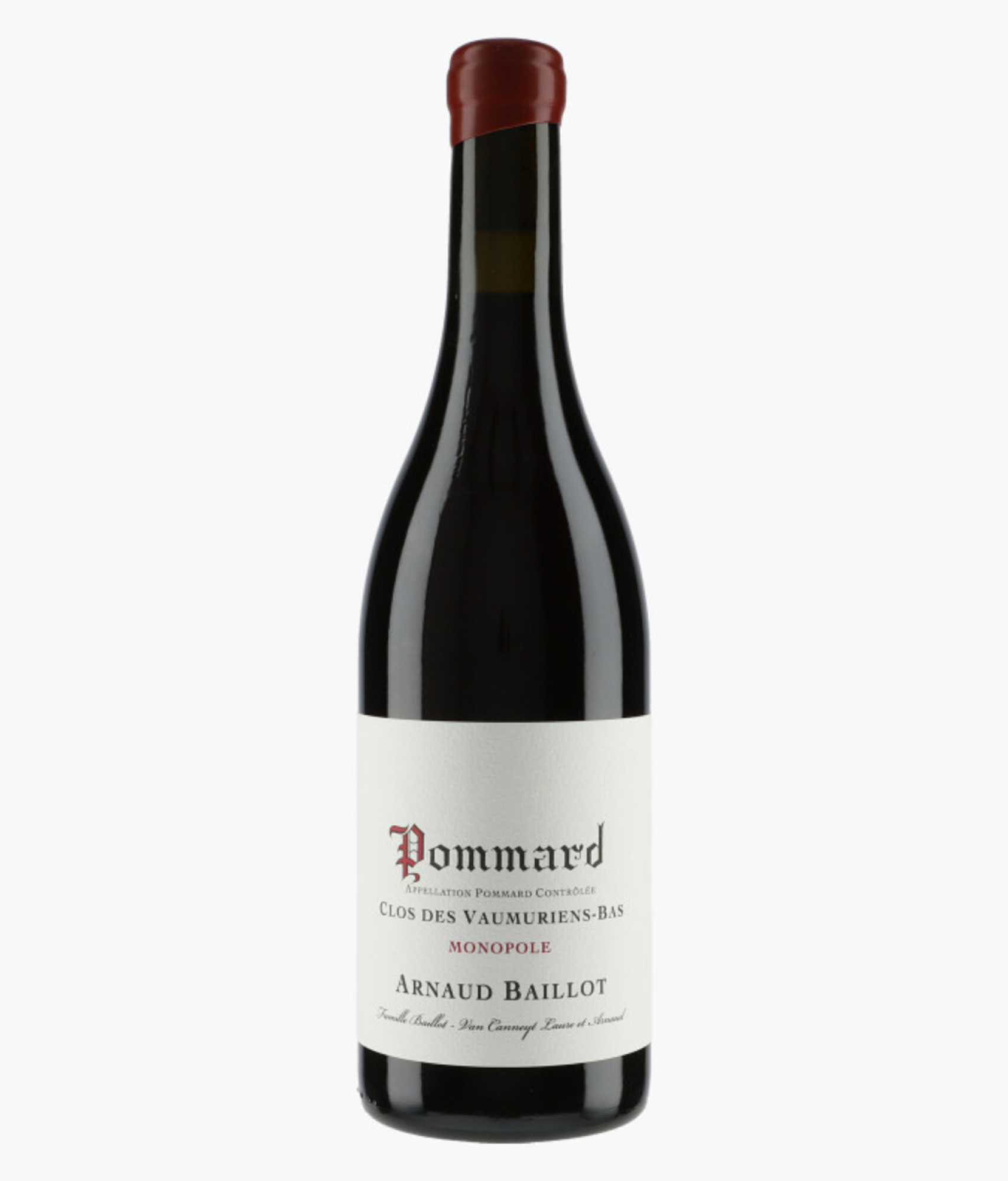 Arnaud Baillot Pommard Clos des Vaumuriens-Bas MONOPOLE Rouge 2023